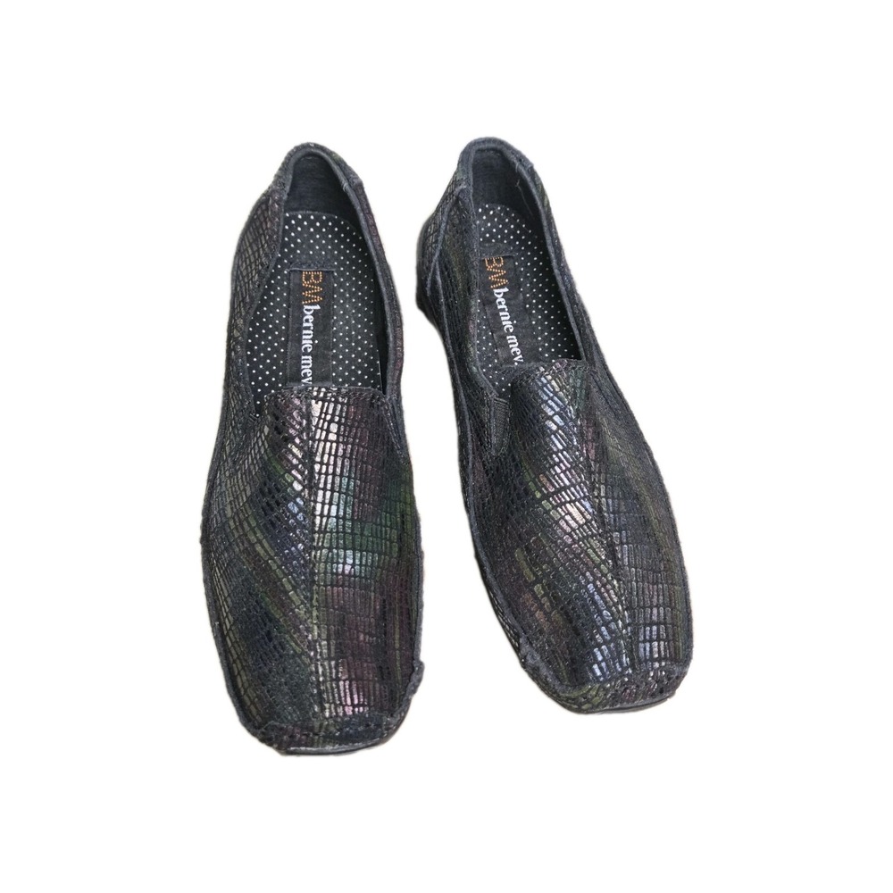 Bernie Mev Women's Pam Dark Multi Print Loafer 40 US 9 Comfort Office Work